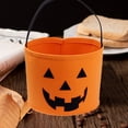 thumbnail image 3 of RKSTN Halloween Felt Storage Bucket Orange (Mouth Slightly P Bit), 3 of 5