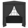 thumbnail image 3 of vidaXL Party Tent Anthracite Polyethylene 8.2x8.2 ft, 3 of 8