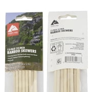Ozark Trail 32 inch Bamboo BBQ Grilling Skewers, 12 Pack, Extra Long Roasting Sticks