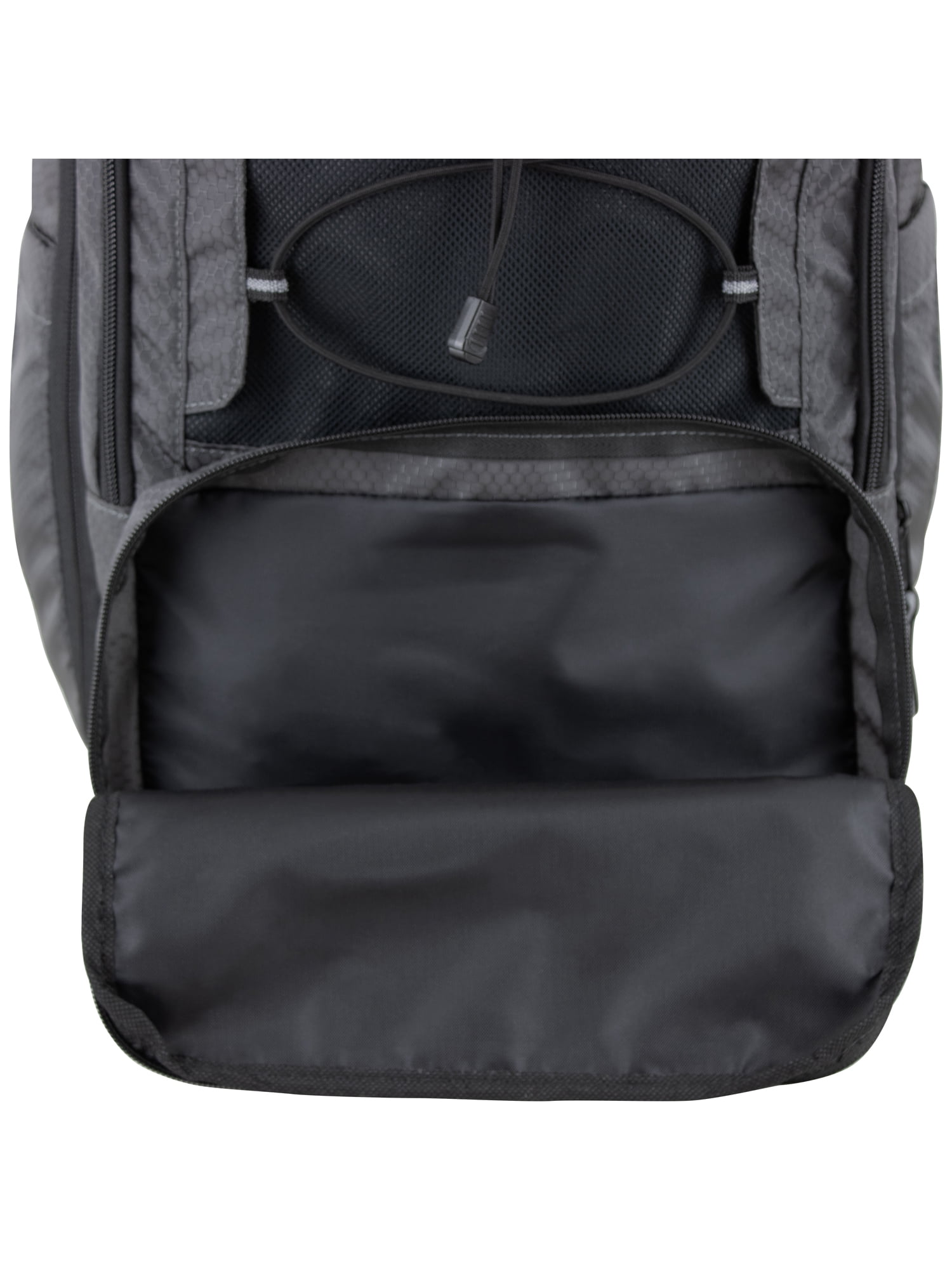 Eastsport Unisex 19" Impact Expandable Recycled Backpack, Charcoal