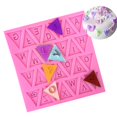 thumbnail image 2 of Cooking Tools Flag Shape 26 English Letters Silicone Mold Chocolate Fondant Cake Decorating Cake sugar craft Moulds Tools, 2 of 3