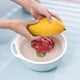 thumbnail image 4 of Multi Functional Kitchen Basket, Plastic Fruits and Vegetable Washing Basket, Dishwasher Friendly Double Layered Drain Basin, With Strainer Container Kitchen Sink Food Catcher Drainer, 4 of 7