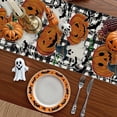 thumbnail image 4 of Halloween Table Runner Ghost Pumpkin Holiday Burlap Table Decoration Indoor Outdoor Home Decor Party Supply 13 x 72 Inch, 4 of 5