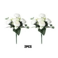 thumbnail image 3 of Youkk 2pcs Easy To Clean – Realistic Appearance – Artificial Flowers For Wedding white 1Set, 3 of 6