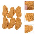 thumbnail image 3 of SHISUYAN Lifelike Orange Chicken Wing Photo Prop for Decoration and Display, PVC Material, 6 Pieces, 3 of 9