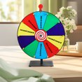 thumbnail image 4 of Prize Wheel Tabletop Spinning Wheel Roulette Wheel Carnival Prize Wheel Spinning Wheel For Prizes Party, 4 of 9