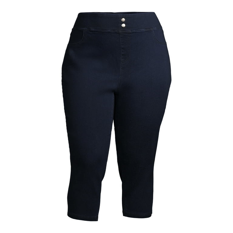 Terra Sky Women s Plus Size Capri Jeggings Walmart