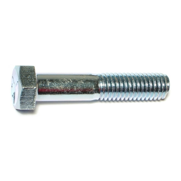 1/2"-13 x 2-1/2" Zinc Plated Grade 5 Steel Coarse Thread Hex Cap Screws CSHS5-450