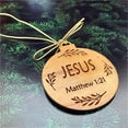 thumbnail image 3 of Qocolhg 50 Pieces Names of Jesus Christ Ornaments Christmas Decorations Wood Ornaments Slices Cutouts Christian Nativity Ornaments for Christmas Tree, Christmas Clearance, 3 of 9