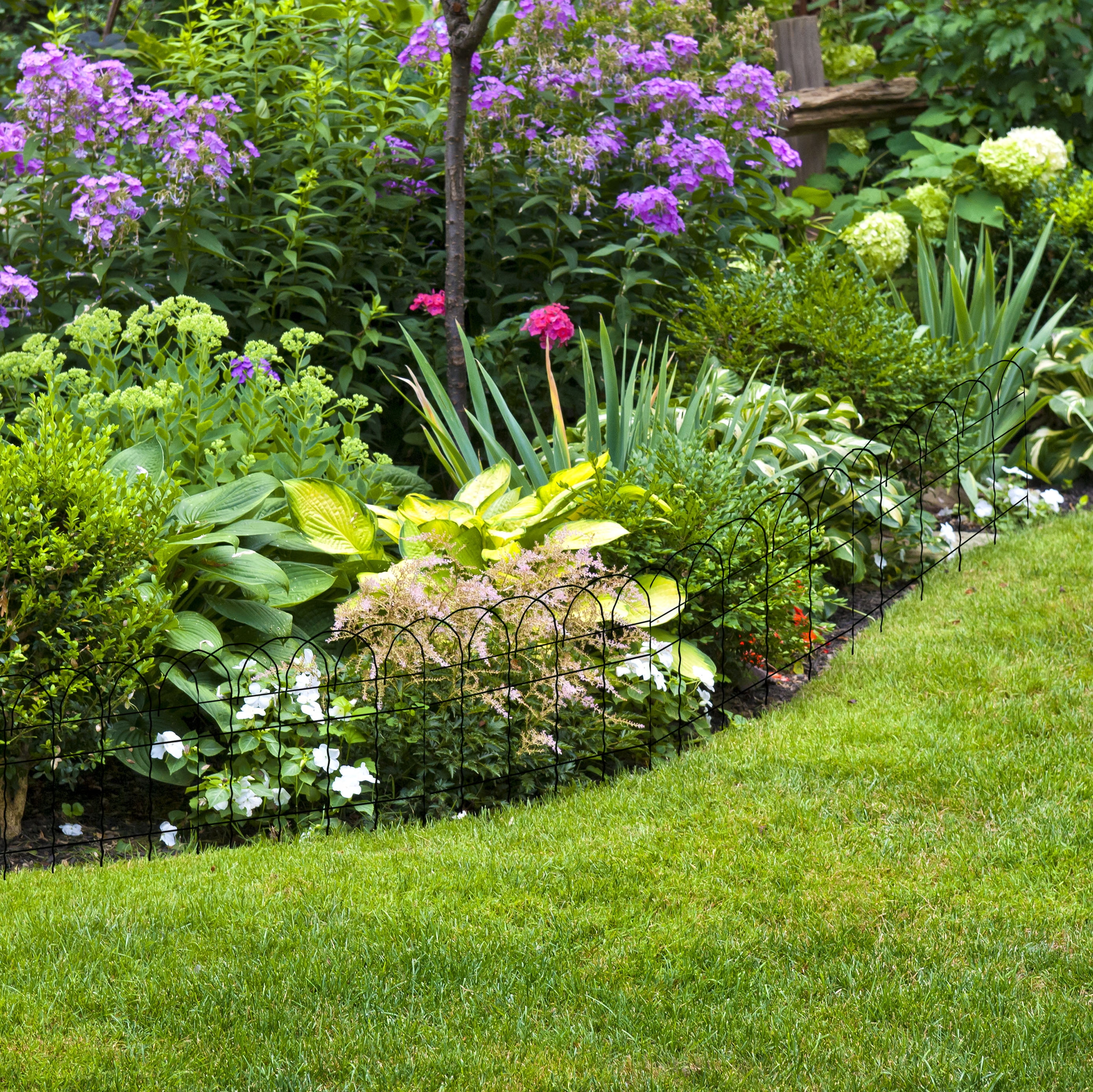 Expert Gardener 20ft Green Rolled Metal Fence