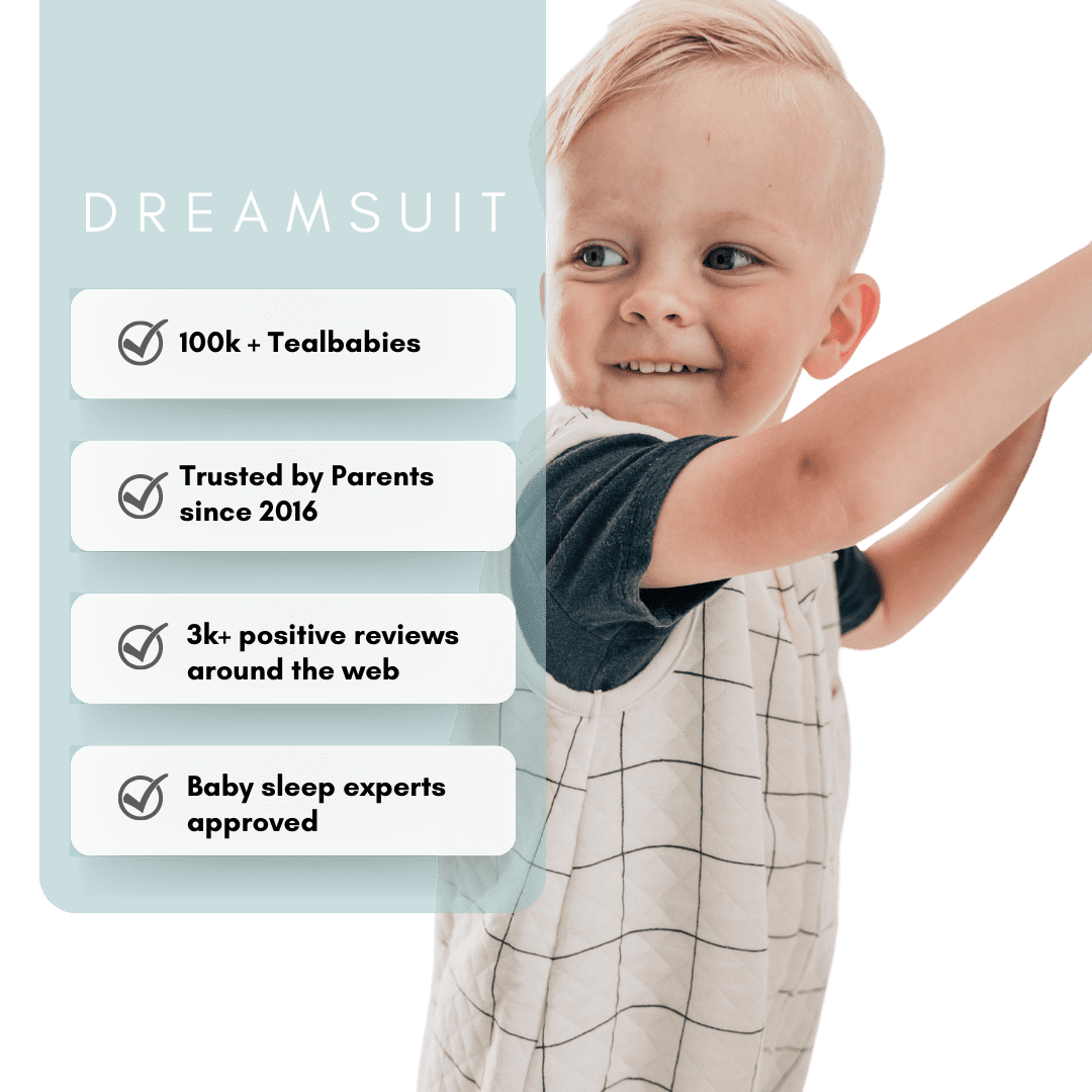 Tealbee Dreamsuit - Bamboo Sleep Sack with Legs - (0.8 Tog) Checkered 3T-4T