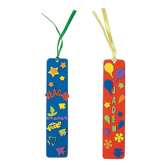 Do It Yourself Foam Bookmarks - Craft Kits - 24 Pieces