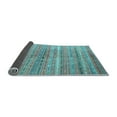 thumbnail image 2 of Ahgly Company Indoor Round Southwestern Light Blue Country Area Rugs, 3' Round, 2 of 4