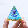 thumbnail image 3 of Pirámide de orgonitaamatistaperidotoenergía de cristal curativoartesanías de orgón (E) Wdftyju Para estrenar, 3 of 9