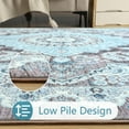 thumbnail image 3 of Ultrug Vintage Floral Print Rugs Soft Boho Carpet Retro Distressed Area Rug for Living Room Bedroom Home Decor,2'x3',Brown, 3 of 7
