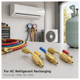 thumbnail image 4 of 3 Pcs Air Conditioning Refrigerant Ball Valves, 1/4" SAE for R410A R22 R134A AC Refrigerant Recharging, 4 of 6
