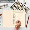 thumbnail image 4 of FORMRS 1-Subject Spiral Notebook 8" x 5" College Ruled 60 Refillable Sheet A5 Hard Cover, 2 Pack, Black Abstract Dots, 4 of 7