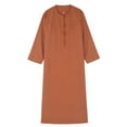 thumbnail image 6 of Arabic Thobe Long Sleeve Kaftan Robe - Embroidered National for Teenage Boys Children's Wear, 6 of 6