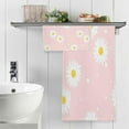 thumbnail image 5 of GZHJMY Pink Daisy Bath Towel Set, Pure Cotton Washcloth Lightweight and Highly Absorbent Quick Drying Towels for Bathroom（382）, 5 of 7