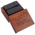 thumbnail image 1 of CTIRCHIU 1Set Multipurpose Wooden Stamp Kit English Letters Brown Wood for Scrapbook and Card Making, 1 of 7