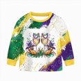 thumbnail image 6 of KPOPLK Toddler Baby Boy Clothes Carnival Print Long Sleeve Sweatshirt Pullover Tops and Jogger Pants Cute Fall Winter Outfit(6-7 Years,), 6 of 7