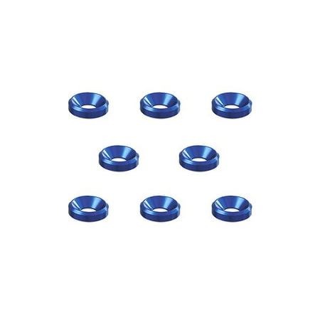Integy RC Toy Model Hop-ups SQ-SGE-16BY Square R/C M4 Aluminum Countersunk Washers, 10mm OD (Blue) 8