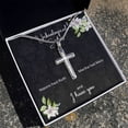 thumbnail image 3 of Unbiological Sister Cross Necklace Naomi Had Ruth - Artisan Cross Necklace - Gift Box & Message Card, 3 of 5