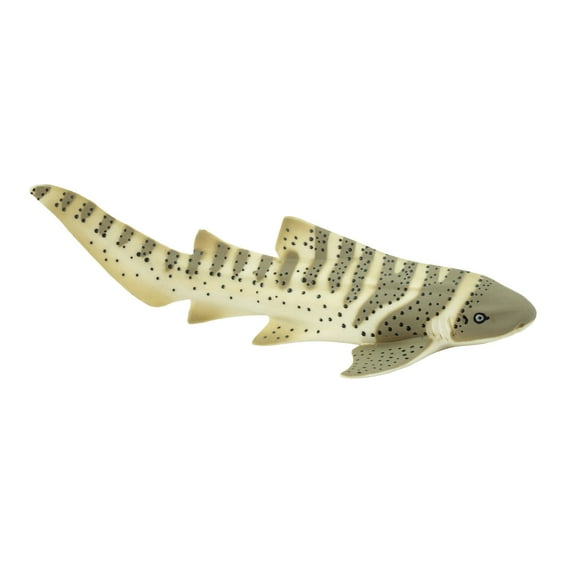 Safari Ltd. Zebra Shark Figurine - Lifelike 4.75" Model Figure - Educational Toy for Boys, Girls, and Kids Ages 3 