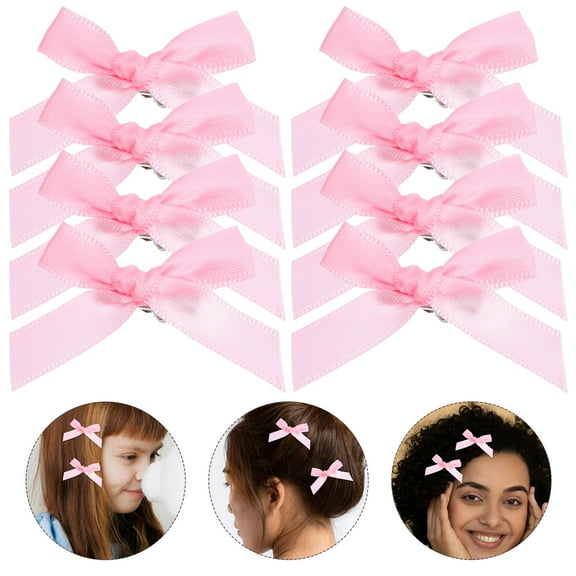 SEWCHICS 30pcs Bowknot Hair Clip Pink Ribbon Versatile Styling Hair Accessories For Women