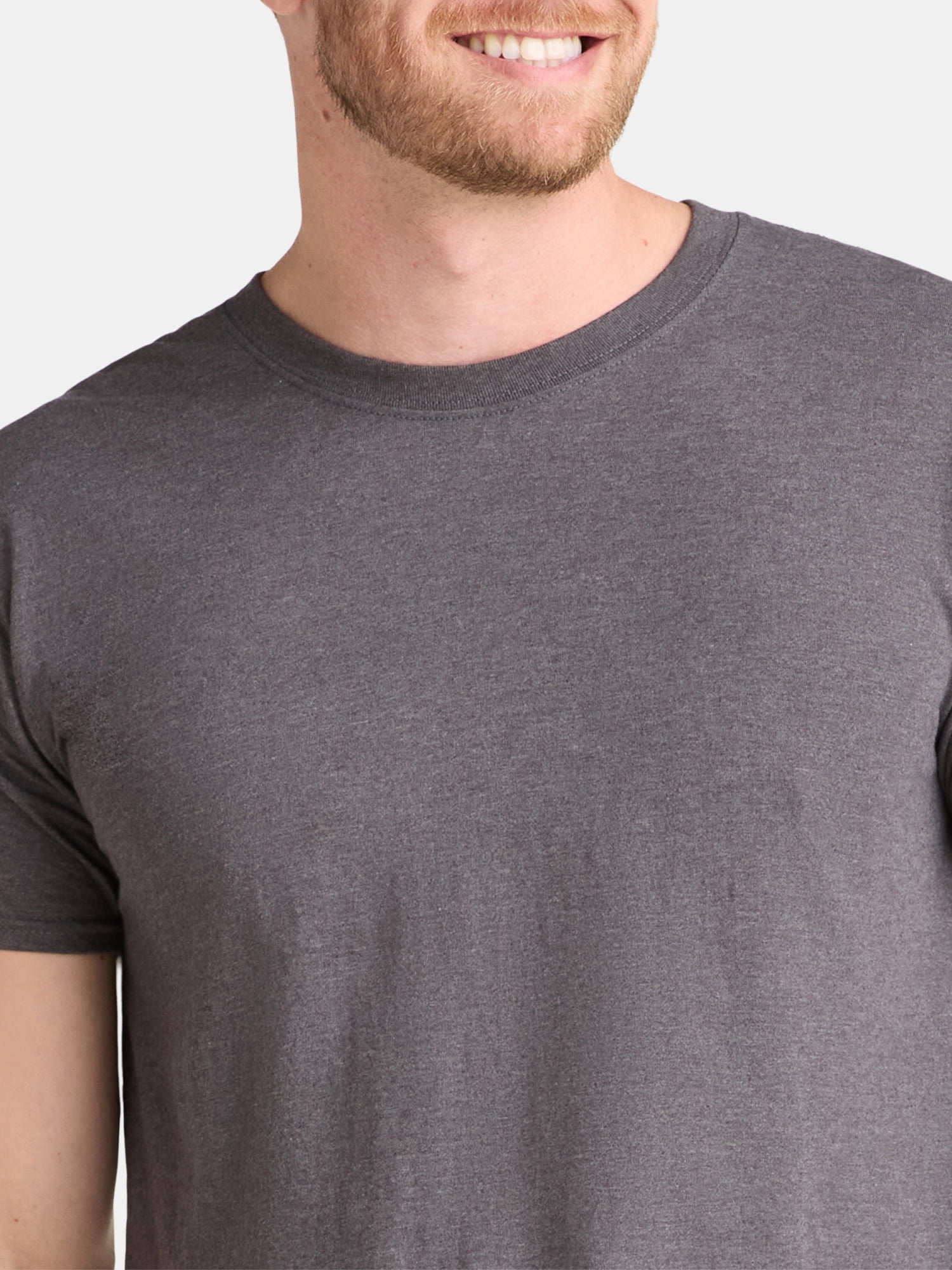 Athletic Works Men's and Big Men's Cotton Active Tee, 4-Pack, Sizes XS-5XL