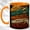 Orange, variant on Dragon Heads Coffee Mug, Fantasy Dragon Mug, Ceramic 11 oz