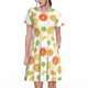 thumbnail image 1 of Disketp Colorful Lemons para Vestido de Manga Corta para Mujeres, Vestidos de Verano para Mujeres, Casual y Holgado para la Playa, 1 of 6