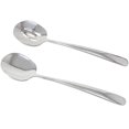 thumbnail image 1 of 2PCS Stainless Steel Serving Spoons Large Buffet Banquet Spoons Dishwasher Safe Serving Utensils for Cooking, Mixing and Serving (1 Serving Spoon+1 Slotted Spoons) (9.7 Inch), 1 of 7
