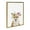 Bright Gold, variant on Kate and Laurel Sylvie Flower Crown Fox Framed Canvas Wall Art by Amy Peterson Art Studio, 18x24 Natural, Cute Animal Art for Wall Decor