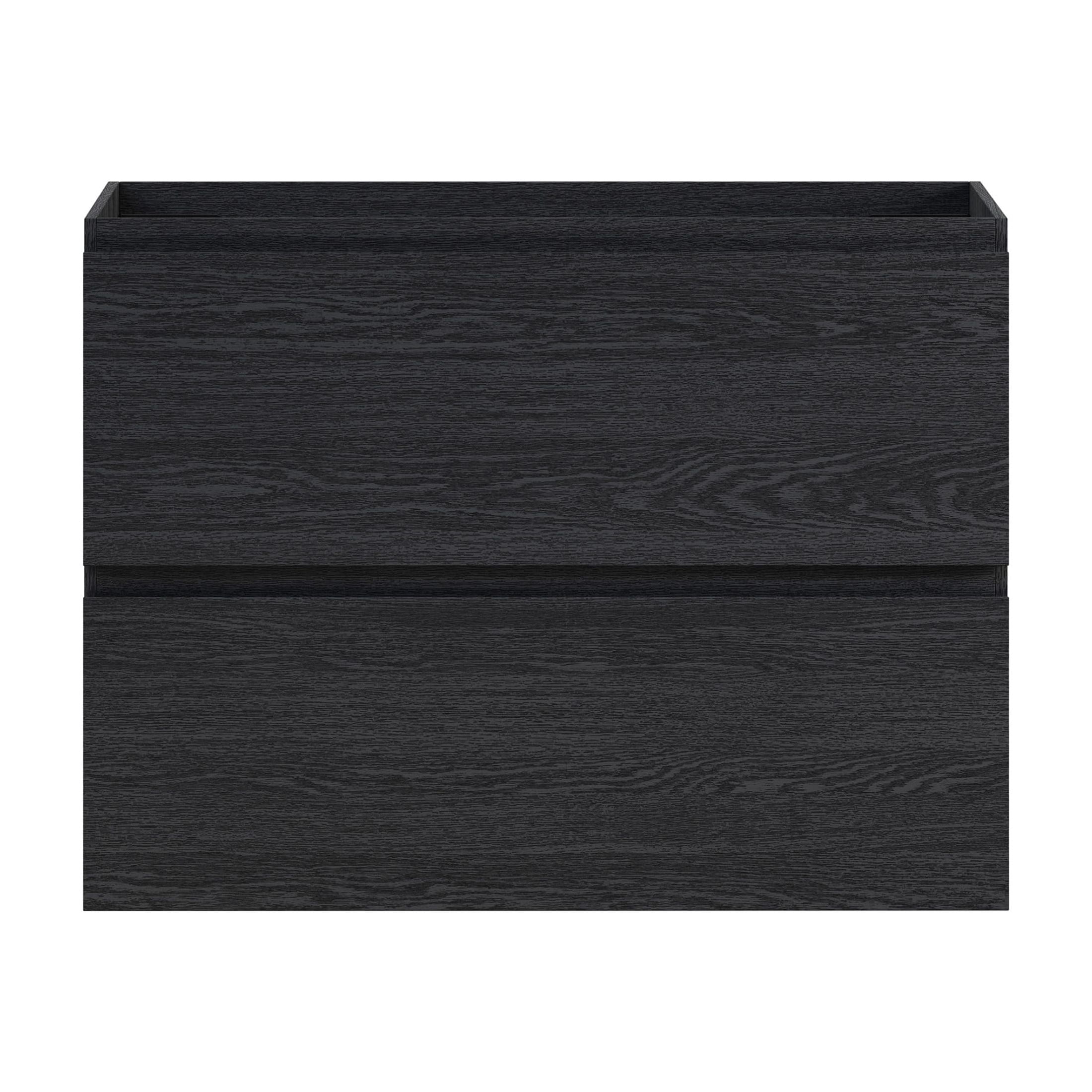 Liberte 30" Wall-Mounted Bathroom Vanity Cabinet without Top in Black Oak