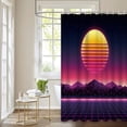 thumbnail image 2 of 4Pcs Vinyl Record Shower Curtain Set with Rugs for Bathroom Decor,Music City Bathroom Shower Curtain Sets,Abstract Art Bathroom Sets with Shower Curtain and Rugs, 2 of 7
