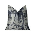 thumbnail image 1 of Almohada de lujo hecha a mano Plutus Artsy Canvas Navy Cream - Doble cara 24 "x 24" Plutus PBRAZ386-2424-DP, 1 of 2