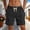 Noir, variante sur Shorts Plissés Décontractés pour Usage Quotidien Légers Respirants Confort d'Été Taille Élastique Coupe Décontractée pour Hommes