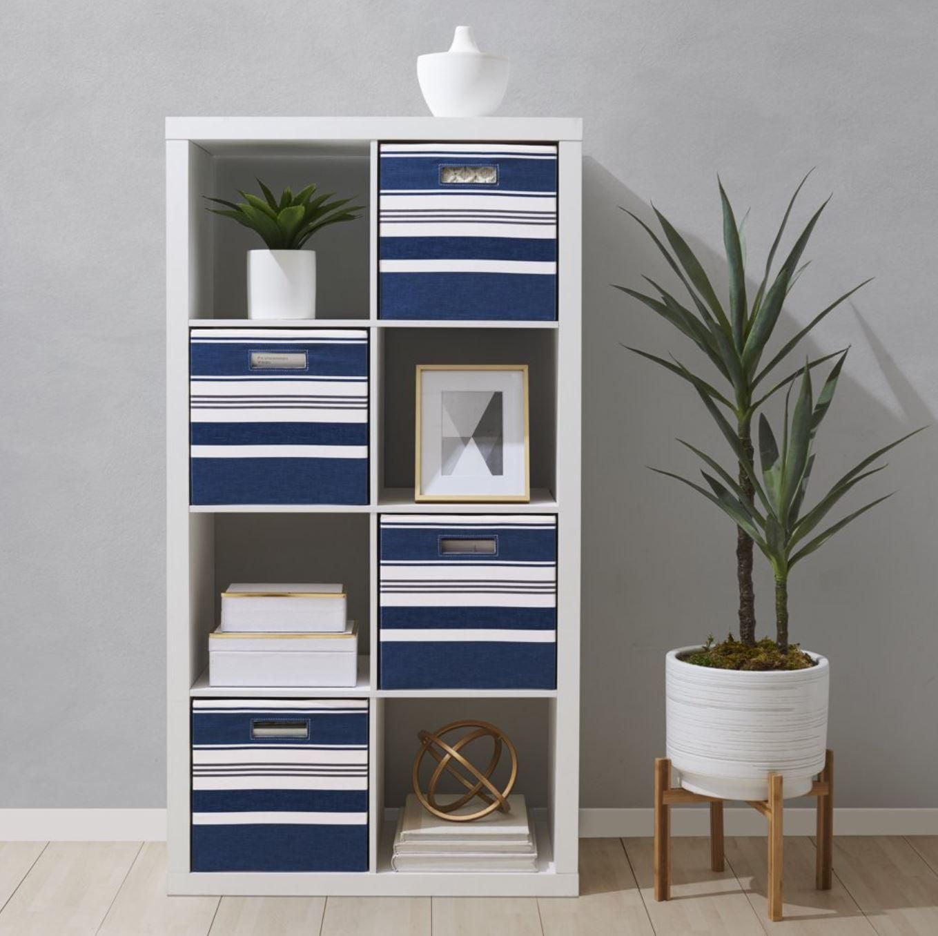 Hometrends Unité de Rangement à 8 Cubes Blanc