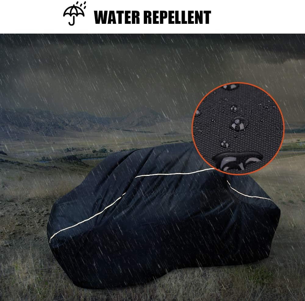 UTV Storage Cover Compatible with 2-3 Seater Polaris RZR Can-Am Kawasaki CFMOTO Arctic Cat Protection Black