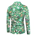 thumbnail image 5 of Franhais 3Pcs Men Christmas Suit Sets Funny Long Sleeve Single Breasted Jacket Blazer with Vest Pants Set Party Outfit, 5 of 9