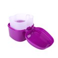 thumbnail image 4 of Caja de dientes artificiales Herramientas de limpieza de dentaduras postizas portátiles Cuidado de la salud (púrpura) Ehuebsd Cuidado Belleza, 4 of 9