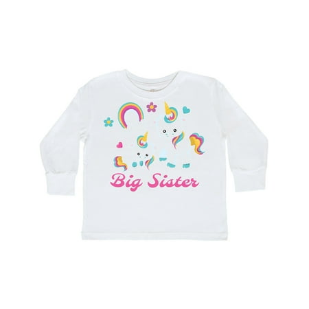 

Inktastic Big Sister Gift Toddler Toddler Girl Long Sleeve T-Shirt