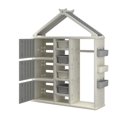 thumbnail image 2 of Costway Armoire de Rangement pour Costume d'Enfants avec Bacs de Rangement Étagères Gris, 2 of 2