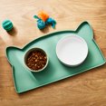 thumbnail image 2 of Vibrant Life Silicone Cat Feeding Mat, Sage Green, 17.5" x 9", 2 of 5