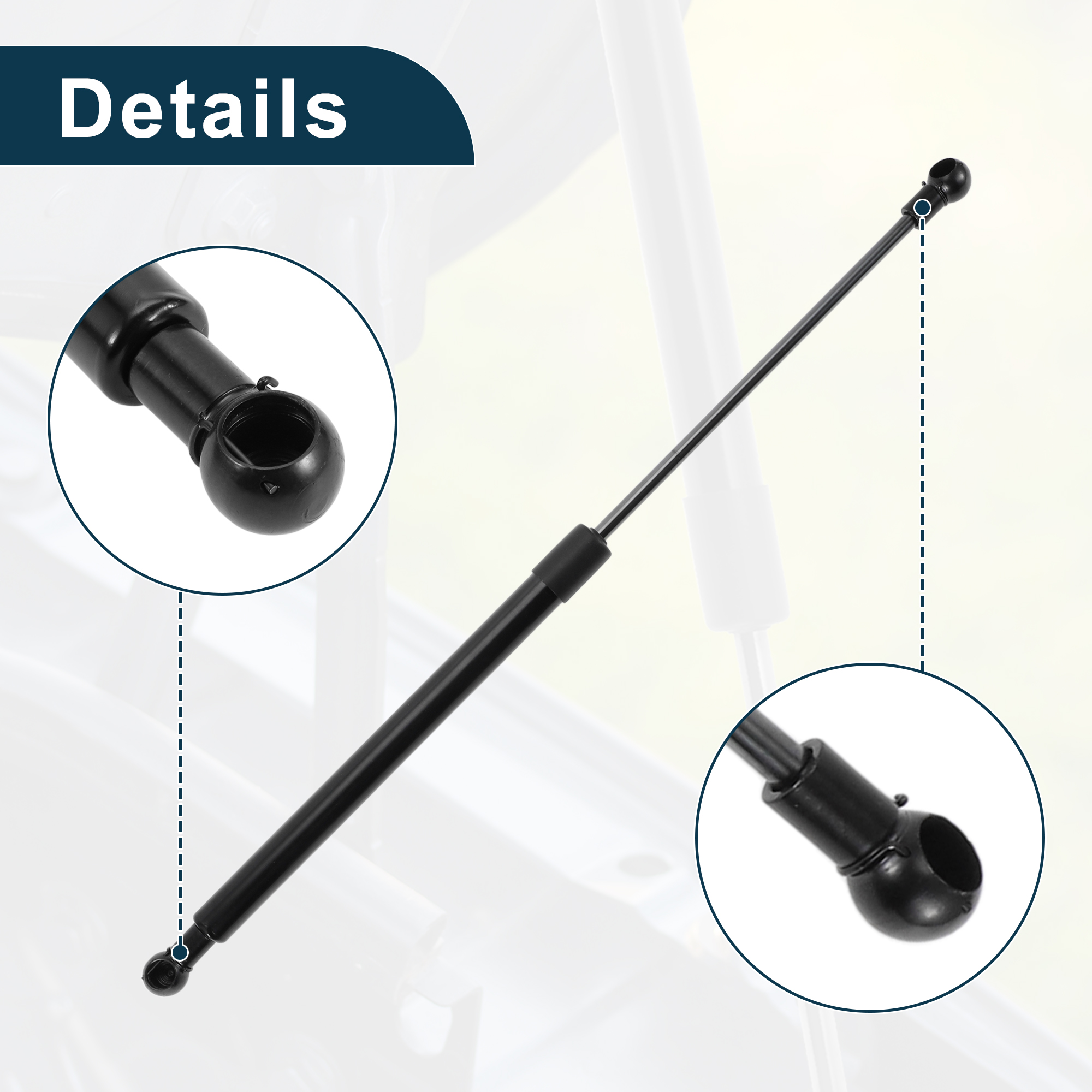 Unique Bargains 2Pcs Front Hood Lift Supports for Mazda MX-5 Miata NC 2005-2014