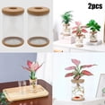 thumbnail image 1 of 2Pcs Clear Hydroponic Flower Pot Planter for Grow Small Potted Plants, 1 of 8