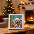 thumbnail image 5 of Christmas Diamond Art Kit, 7.09in Christmas printed canvas with Frame Holiday Craft Gift, 5 of 6