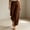 Dark Brown, variant on Morttic Women's Solid Color Crinkle Jogger Pants – Elastic Drawstring High Waist Pockets Cropped Cuff Casual Vacation Trousers White,S