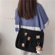thumbnail image 5 of Bolso Cruzado para Mujer Insignias Lona Japonesa Mensajero (colgante Gato Negro), 5 of 7